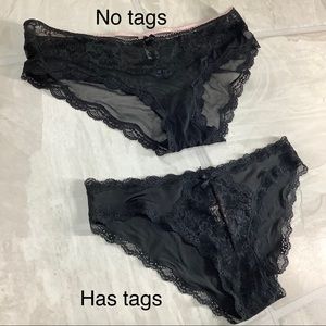2 Black lace Victoria’s Secret bikini underwear